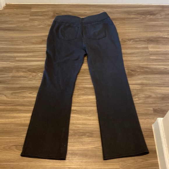 Soft Surroundings Perfect Ponte Black Boot Cut Pull On Pants - Picture 3 of 8